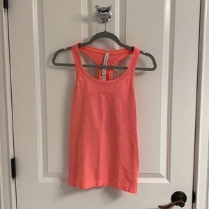 lululemon Pink Coral Swiftly Tech Racerback Tank Top, size 4